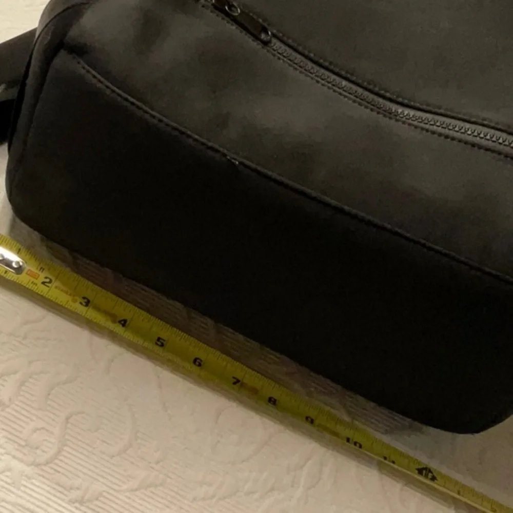 Omanmoli Black Unisex Diaper Bag Backpack. Neoprene Multi Pockets